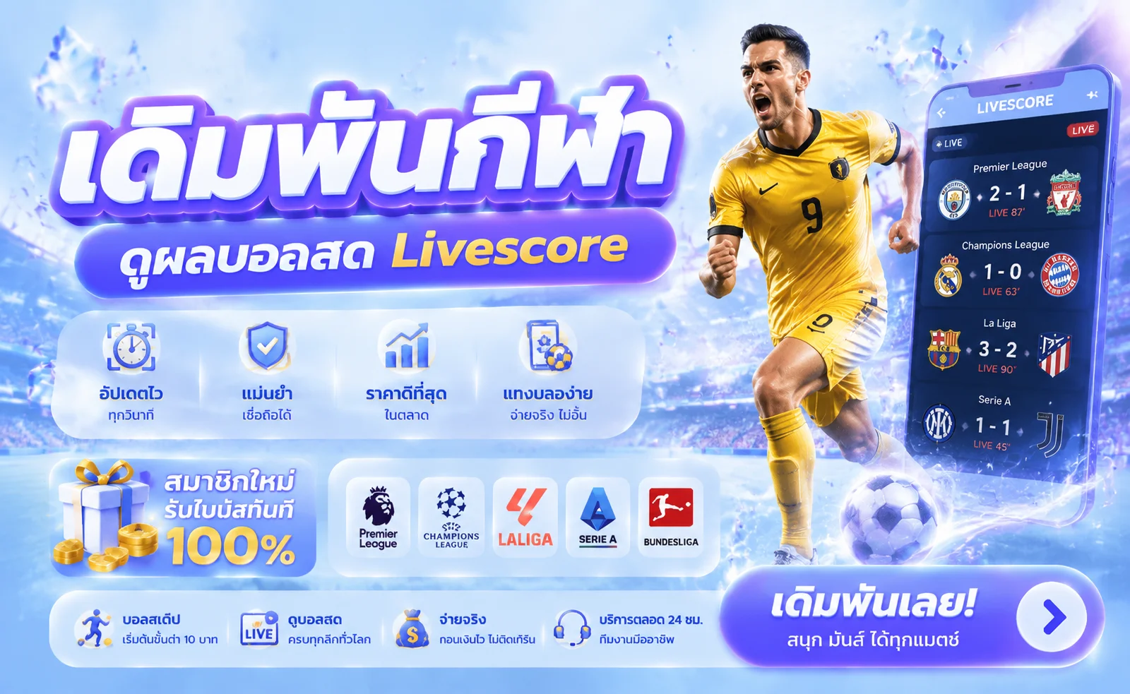 แทงบอลออนไลน์ WINROI พนันกีฬาครบทุกลีกดัง